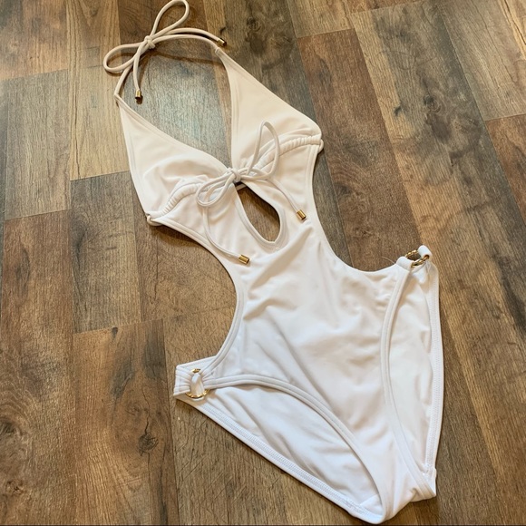 VS Vintage One Piece Strappy Cutout Swimsuit - Picture 1 of 12